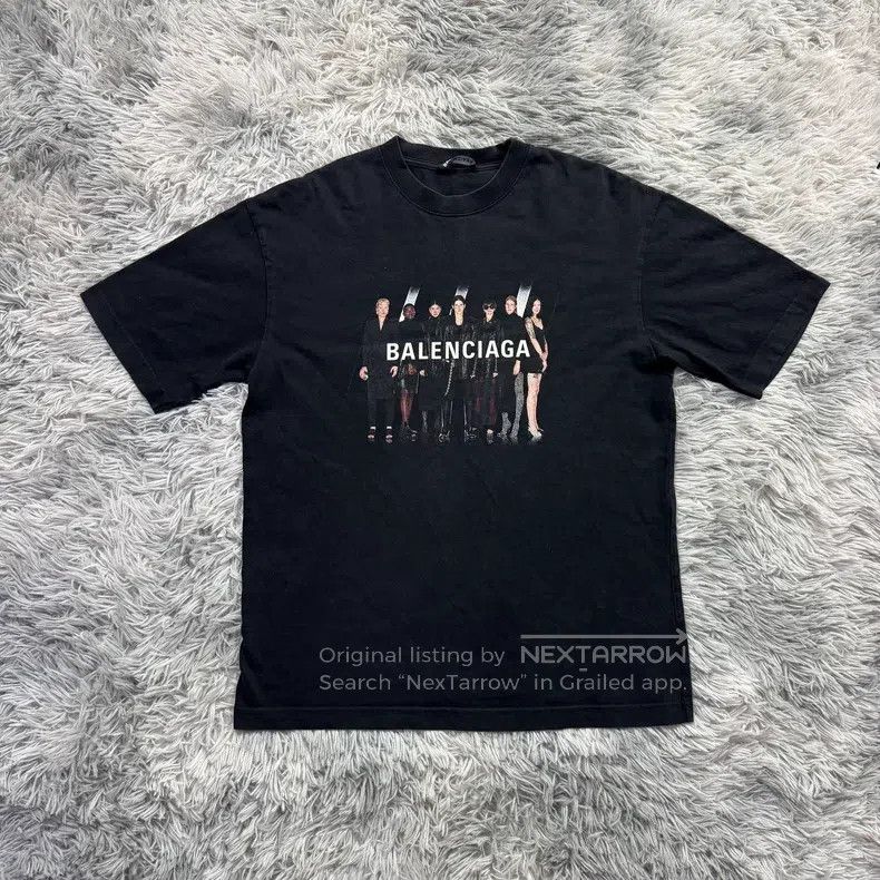 Balenciaga Balenciaga Band Portrait Short Sleeve Size US XXS / EU 40 - 1 Thumbnail