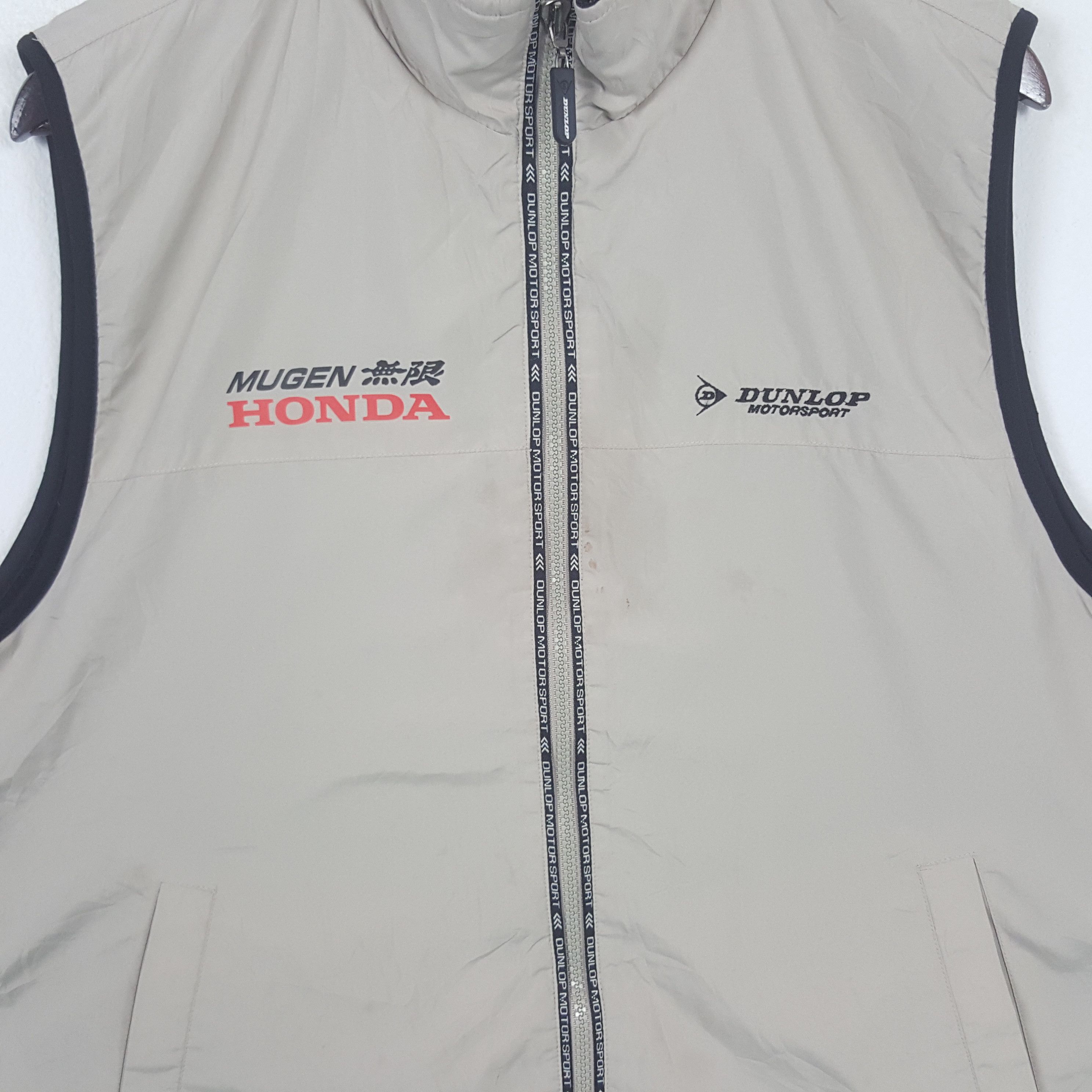 Japanese Brand Dunlop x Mugen Honda Custom Winter Zipper Vest Jacket Size US L / EU 52-54 / 3 - 4 Thumbnail
