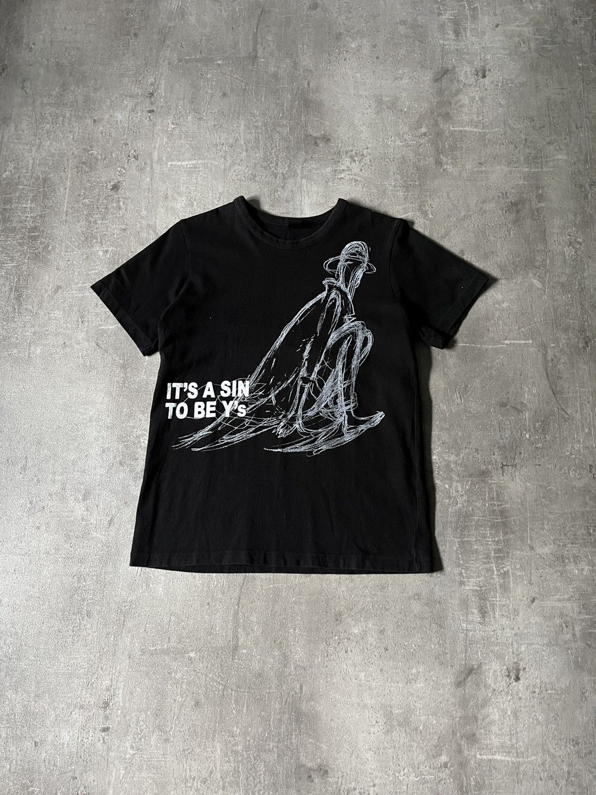 Y's Yohji Yamamoto It's a sin to be Y's black T-shirt Y's Size US M / EU 48-50 / 2 - 1 Thumbnail