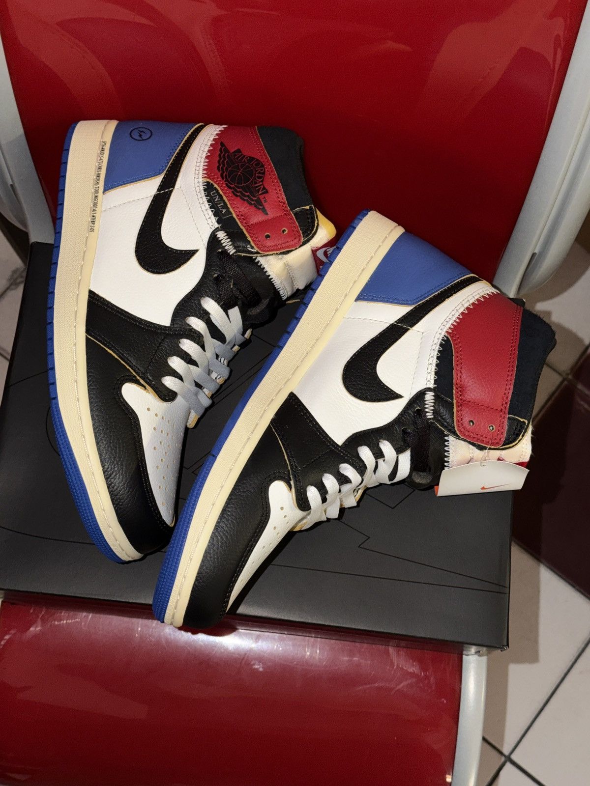 Fragment Design × Nike Nike Jordan 1 x Fragment x Union LA High Retro Shoes Size US 10.5 / EU 43-44 - 1 Thumbnail
