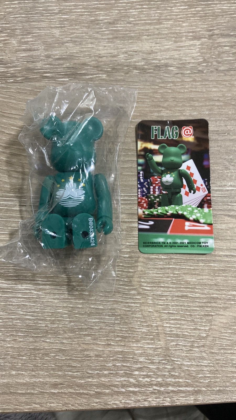 Medicom Toy Medicom Be@rbrick 100% Series 43 Flag Macau S43 Toy Size ONE SIZE - 1 Thumbnail