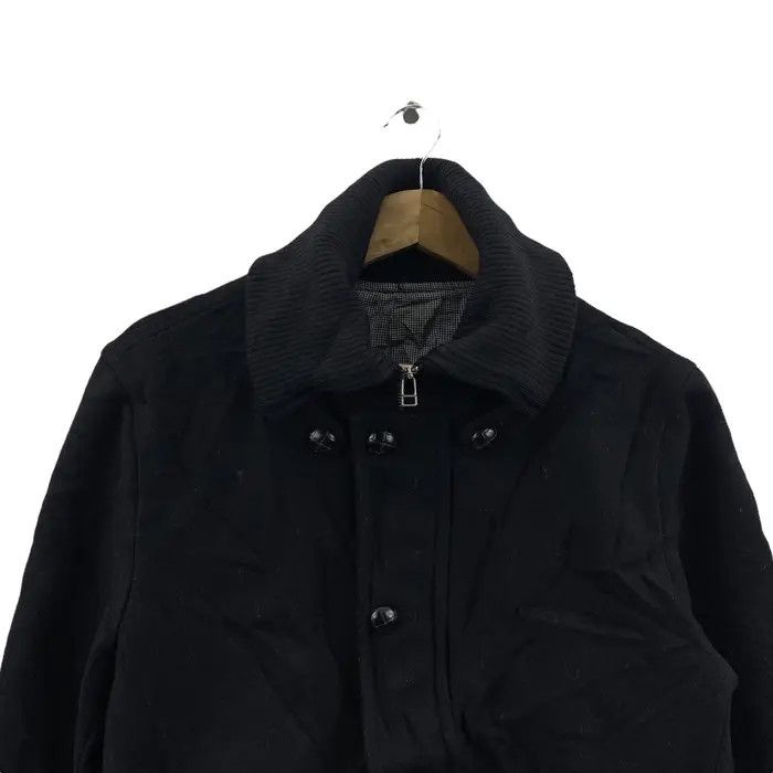 United Arrows Vtg UNITER ARROWS JAPAN Minimalist Peacoat Jacket Heavy Size US M / EU 48-50 / 2 - 2 Thumbnail