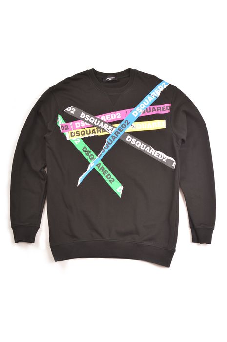 Dsquared2 tape sweatshirt sale