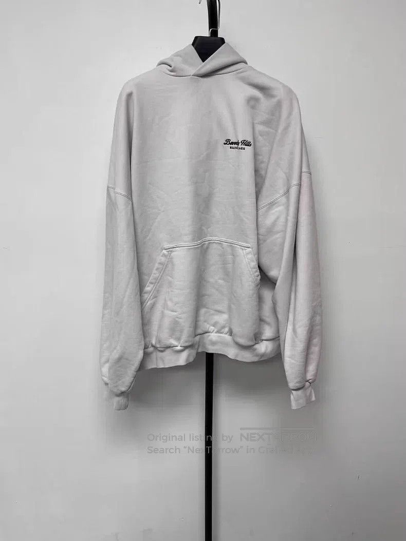 Balenciaga Balenciaga Alphabet Printed Hooded Long Sleeve Sweatshirt Size US L / EU 52-54 / 3 - 1 Thumbnail