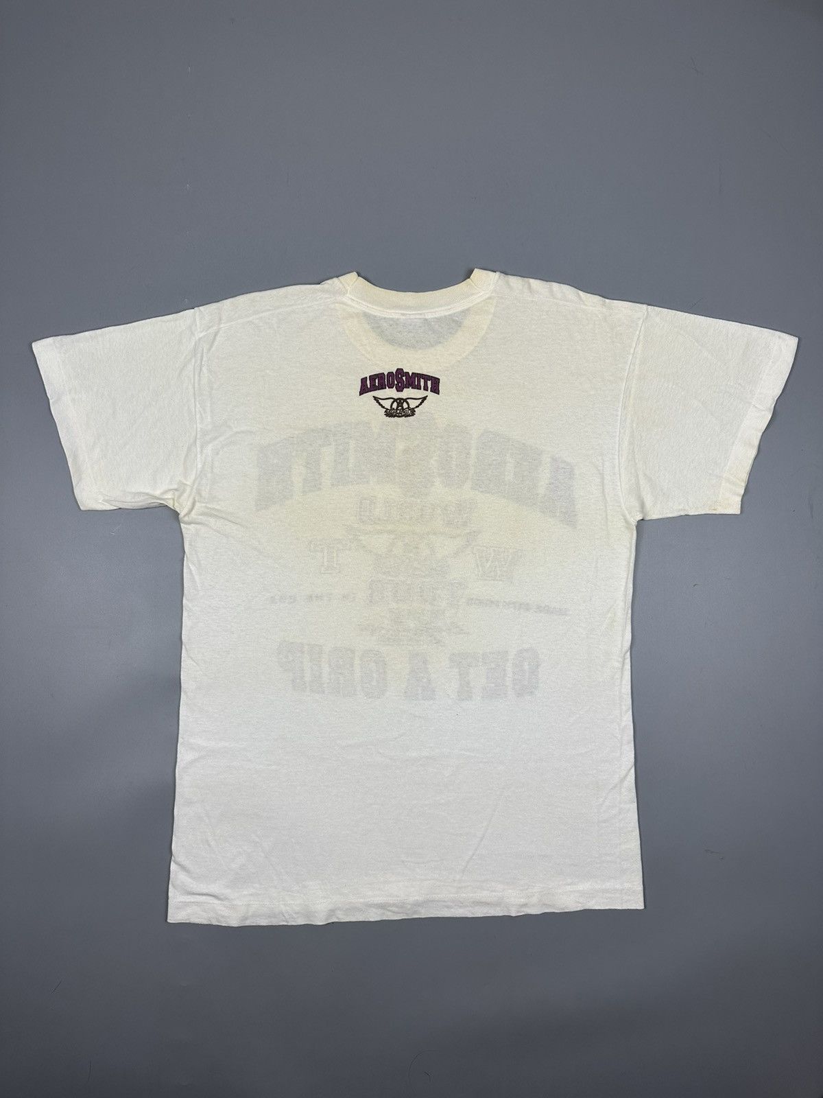 Band Tees × Vintage Vintage Aerosmith World Tour 1993 Band Tees Size US L / EU 52-54 / 3 - 2 Thumbnail