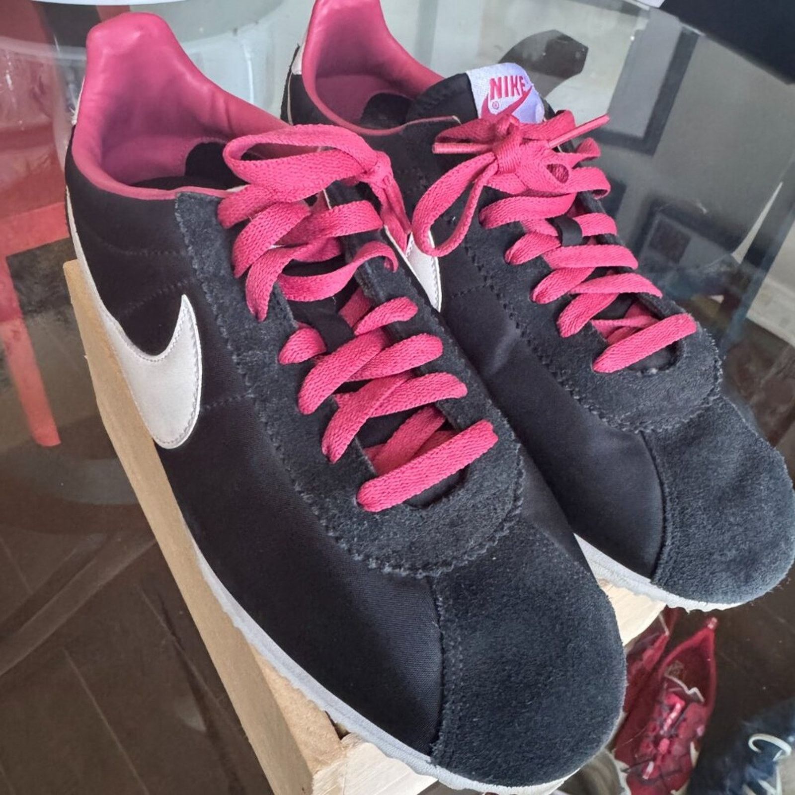 Nike Nike Cortez Nylon “Black / Pink / White” Retro Runner, 10.5 Size US 10.5 / EU 43-44 - 4 Thumbnail