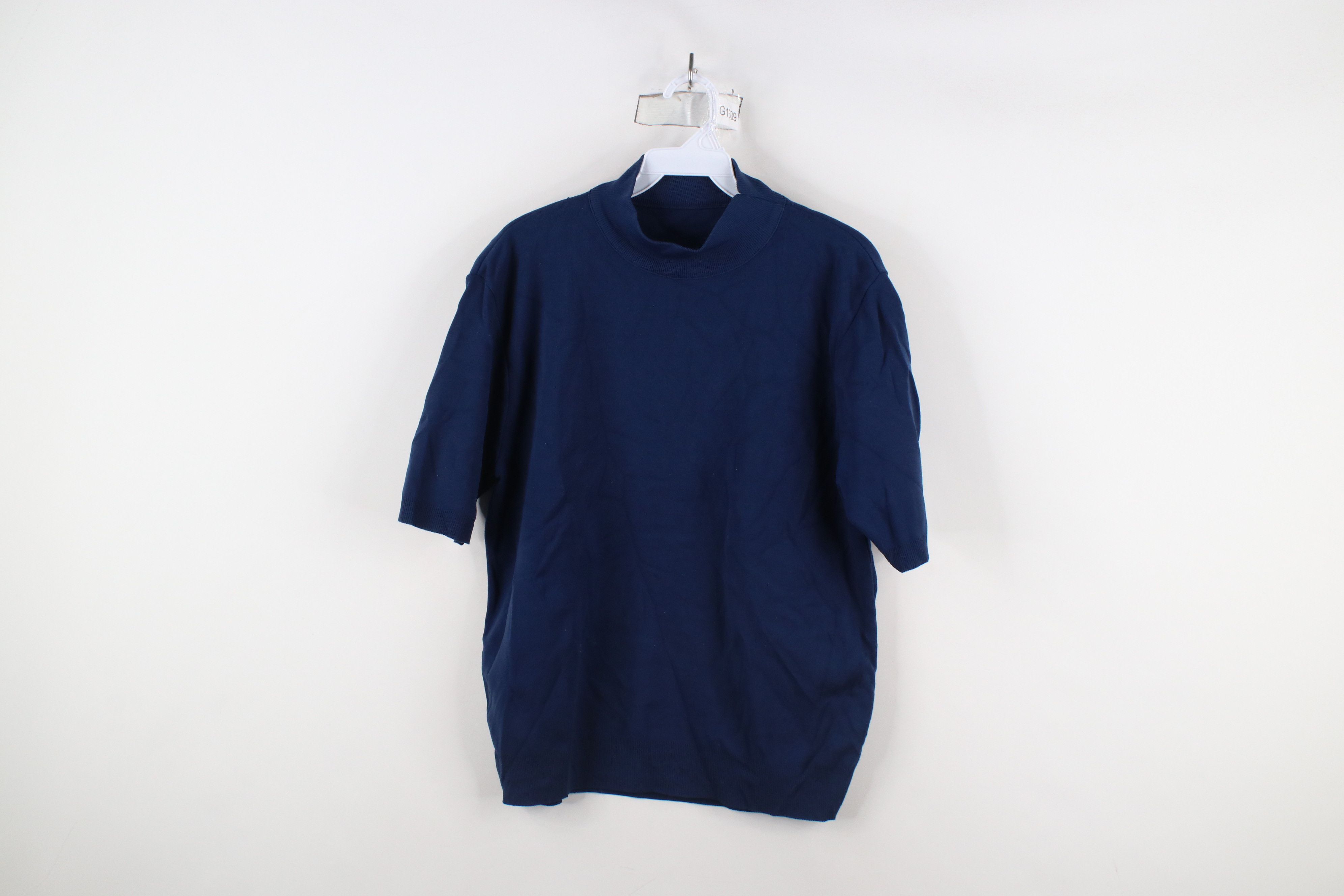 Vintage Vintage 50s 60s Ban Lon Short Sleeve Mock Neck T-Shirt USA Size US M / EU 48-50 / 2 - 1 Thumbnail