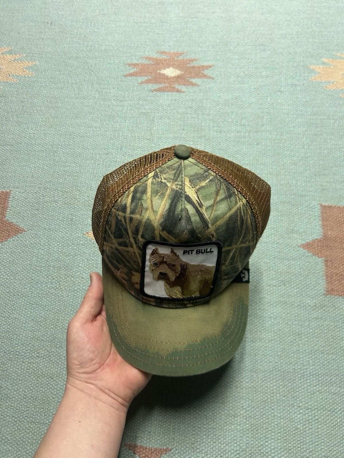 Goorin Bros. Goorin Bros trucker hat pit bull patch dog the farm camo Size ONE SIZE - 3 Thumbnail