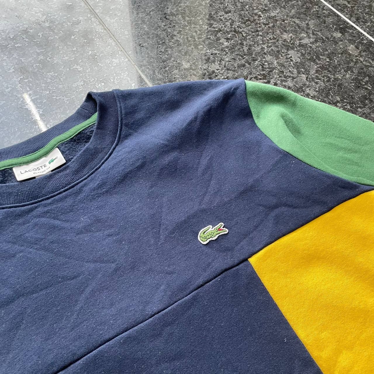 Lacoste Lacoste Crew Neck sweatshirt colorblock Size US XL / EU 56 / 4 - 2 Thumbnail