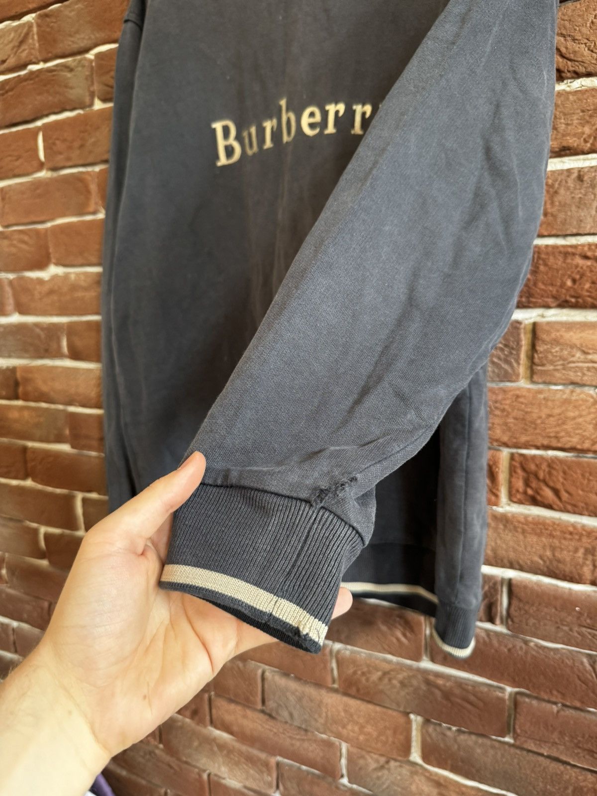 Burberry 90s Burberrys Embroidery Big logo Crewneck Sweatshirt Casual Size US M / EU 48-50 / 2 - 4 Thumbnail