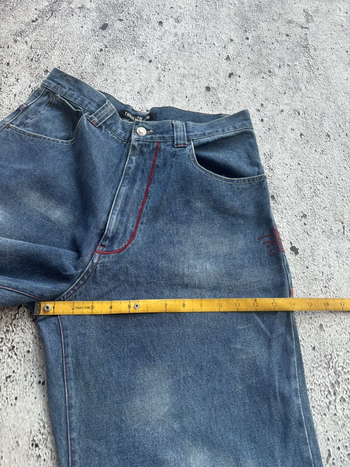 Hysteric Glamour 2000's distressed Thriller dnm Bootcut style jeans Size US 32 / EU 48 - 10 Thumbnail