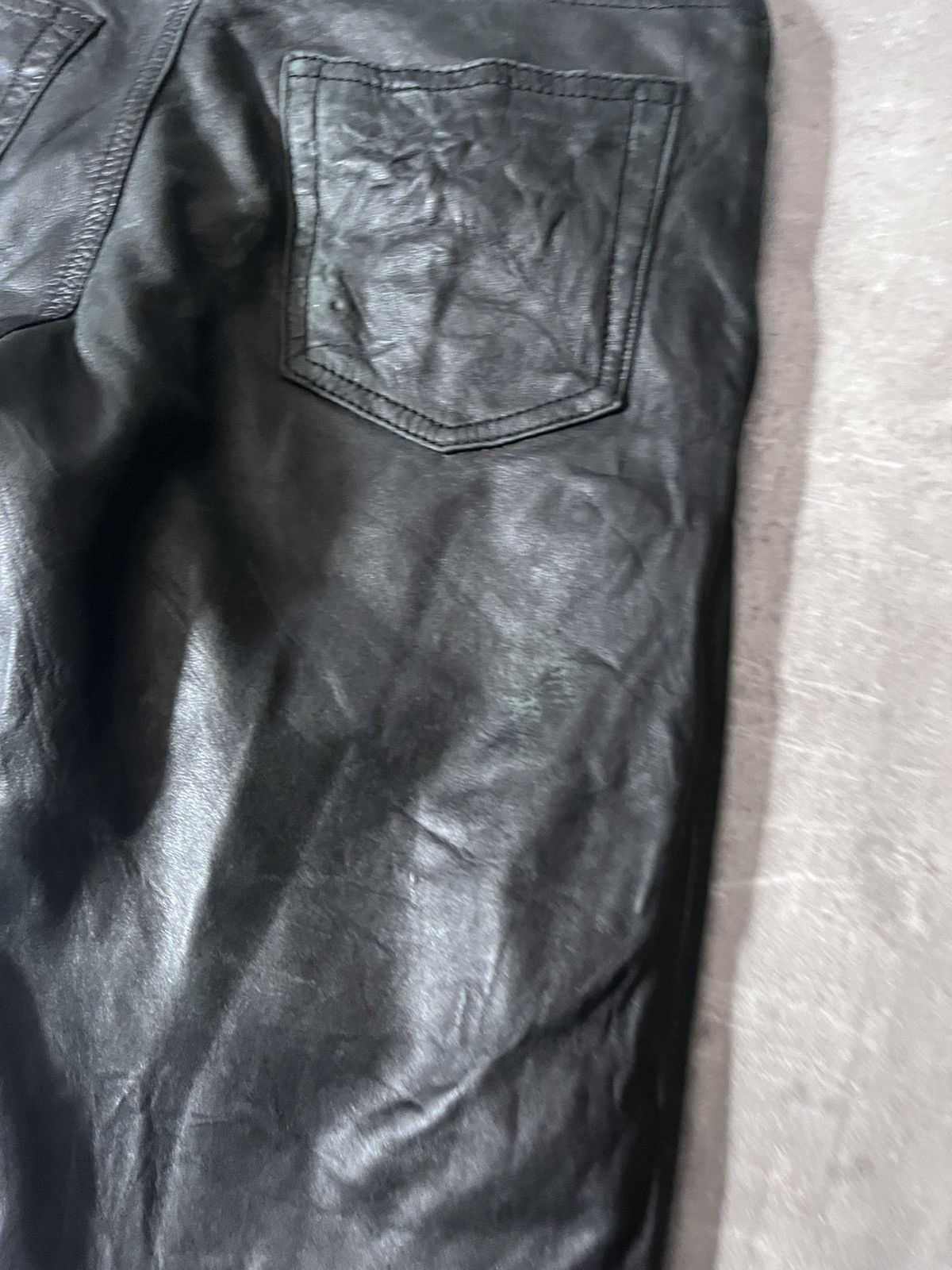 Helmut Lang Helmut Lang 90s leather pants vintage archival Size US 27 - 12 Thumbnail