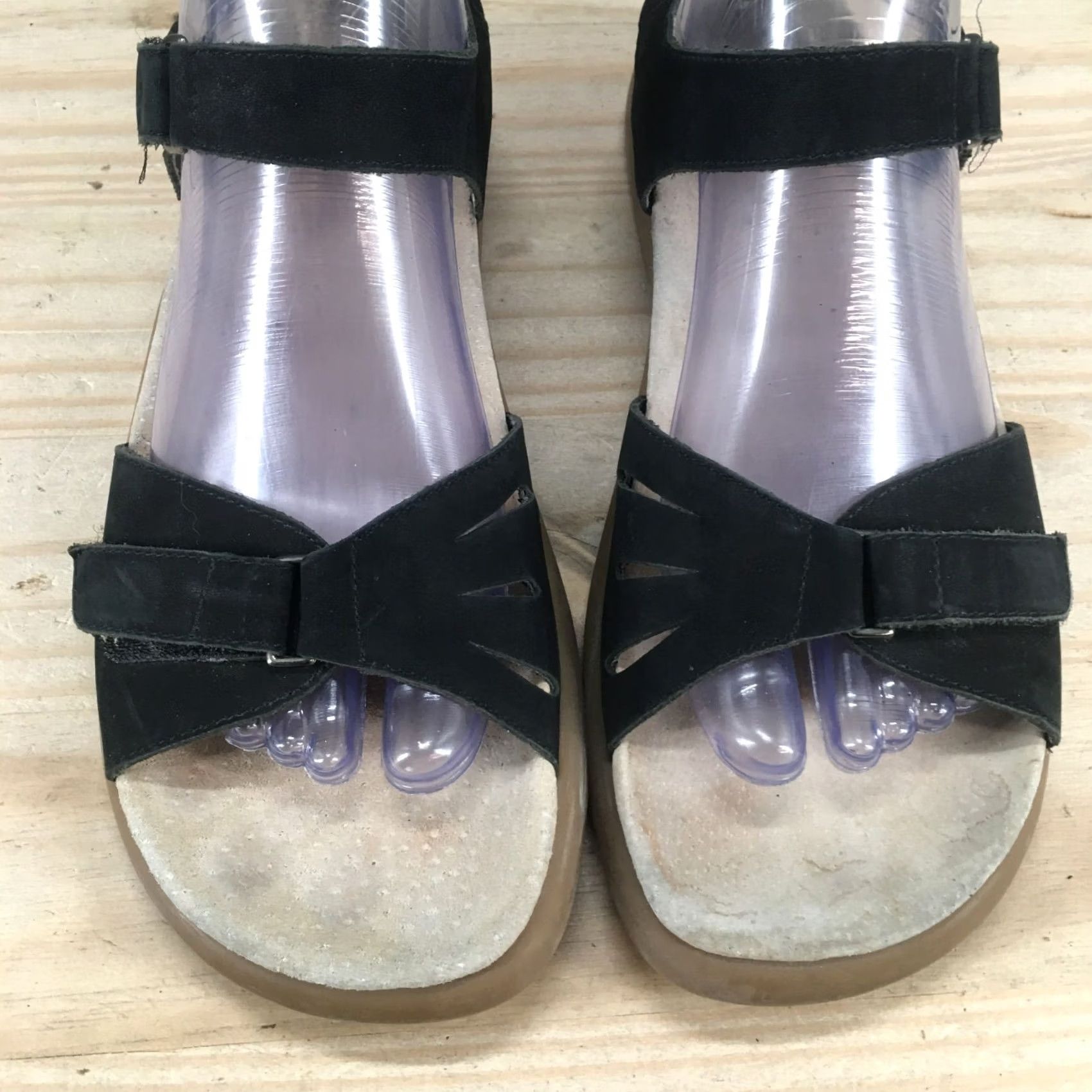 Rockport Rockport Sandals Womens 8 M Ankle Straps Black Open Toe Comfort Wedge Casual Size US 8 / IT 38 - 6 Thumbnail
