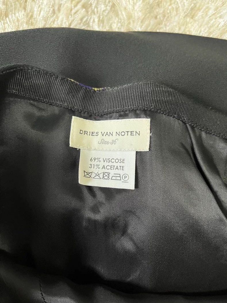 Dries Van Noten Dries Van Noten size:36 Rare yellow and purple patchwork s Size 35" - 7 Thumbnail