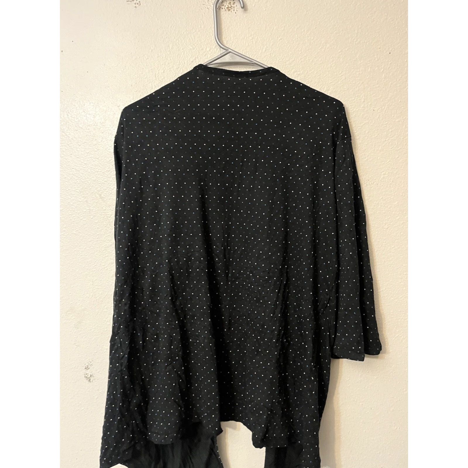 Express Express Cardigan Women's L Black Polka Nightwear Long Sleeve Cardigan Sweater Fall Winter Spring Hooded Regular Size L / US 10 / IT 46 - 3 Thumbnail