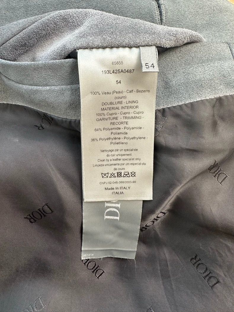 Dior Dior Dior Suede Casual Business Jacket Gray-2507 Size US XXL / EU 58 / 5 - 9 Thumbnail