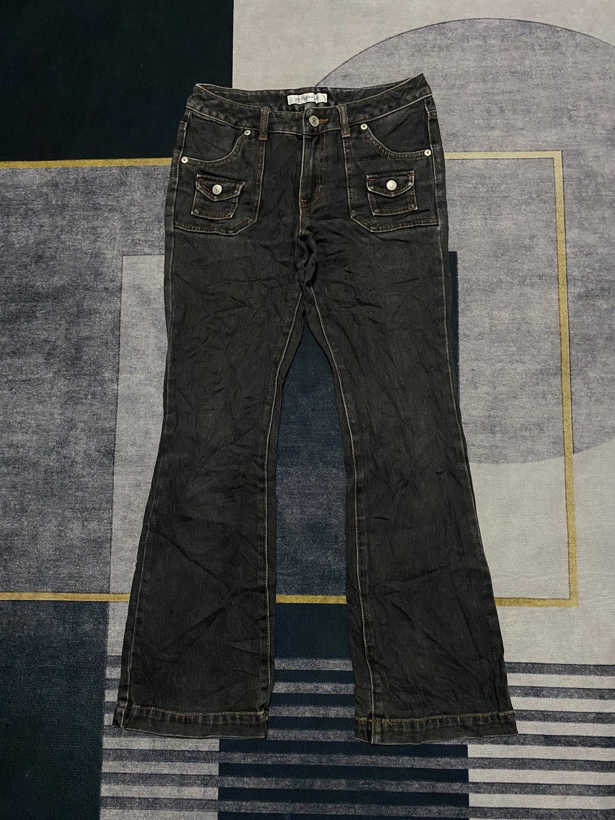 STYLE BASIC BOOTCUT DENIM PANTS