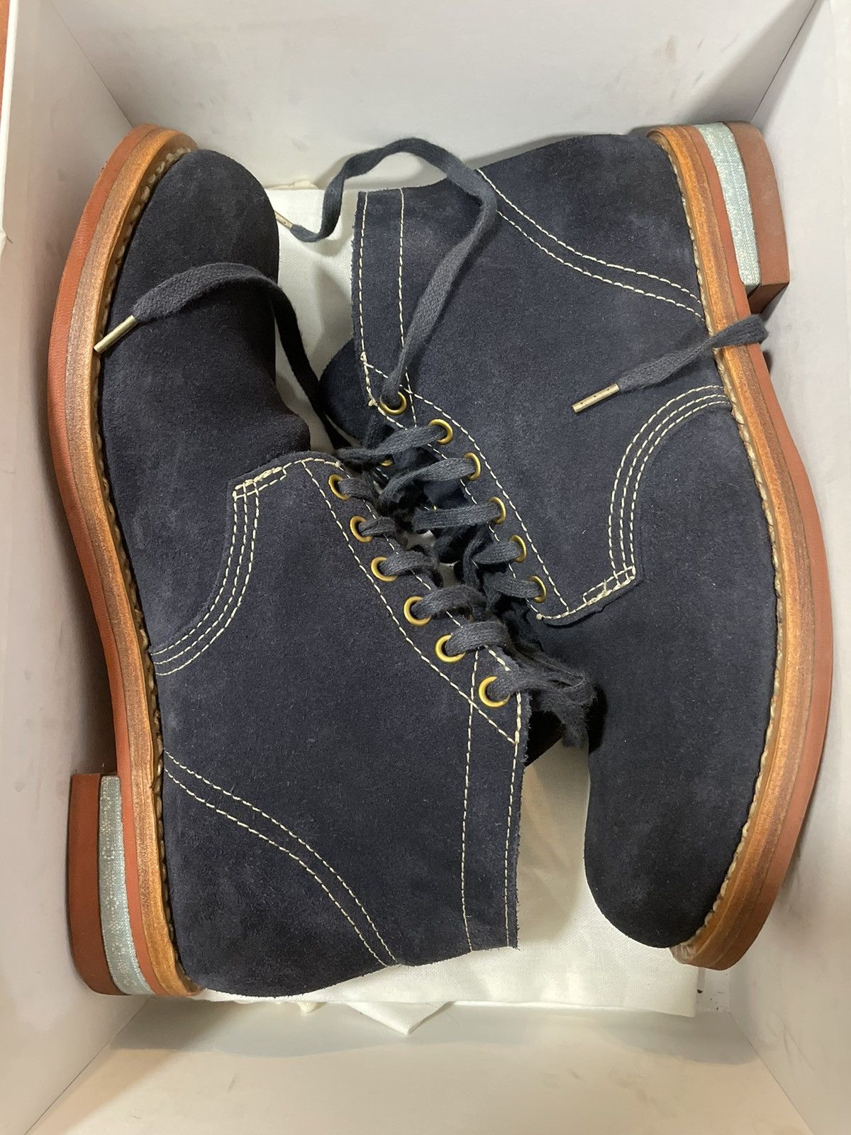 Visvim Visvim Navy Suede Brigadier Boots US 10 Size US 10 / EU 43 - 1 Thumbnail