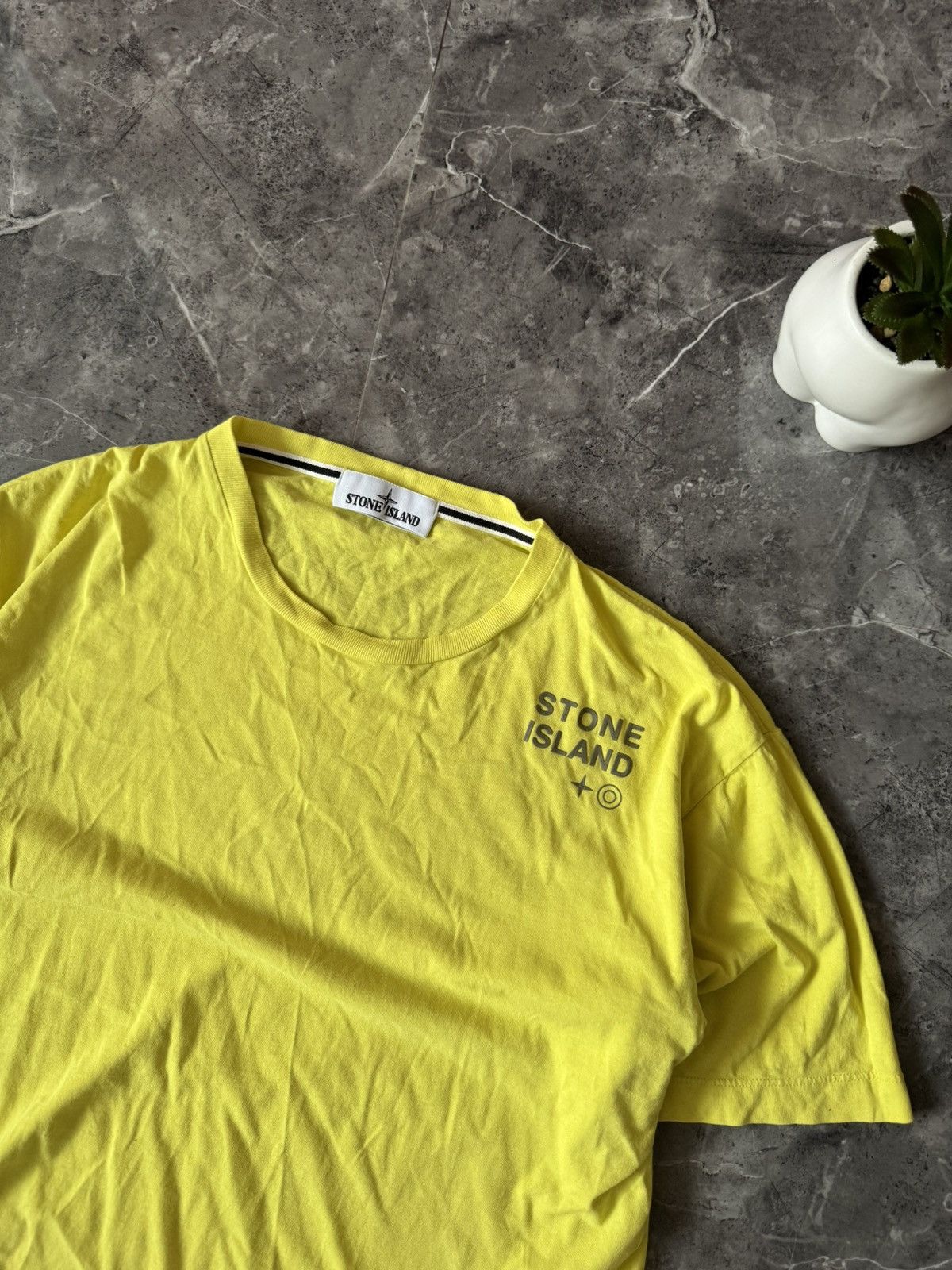 Stone Island Stone Island T-shirts Logo Massimo Osti Vintage XL Size US XL / EU 56 / 4 - 2 Thumbnail