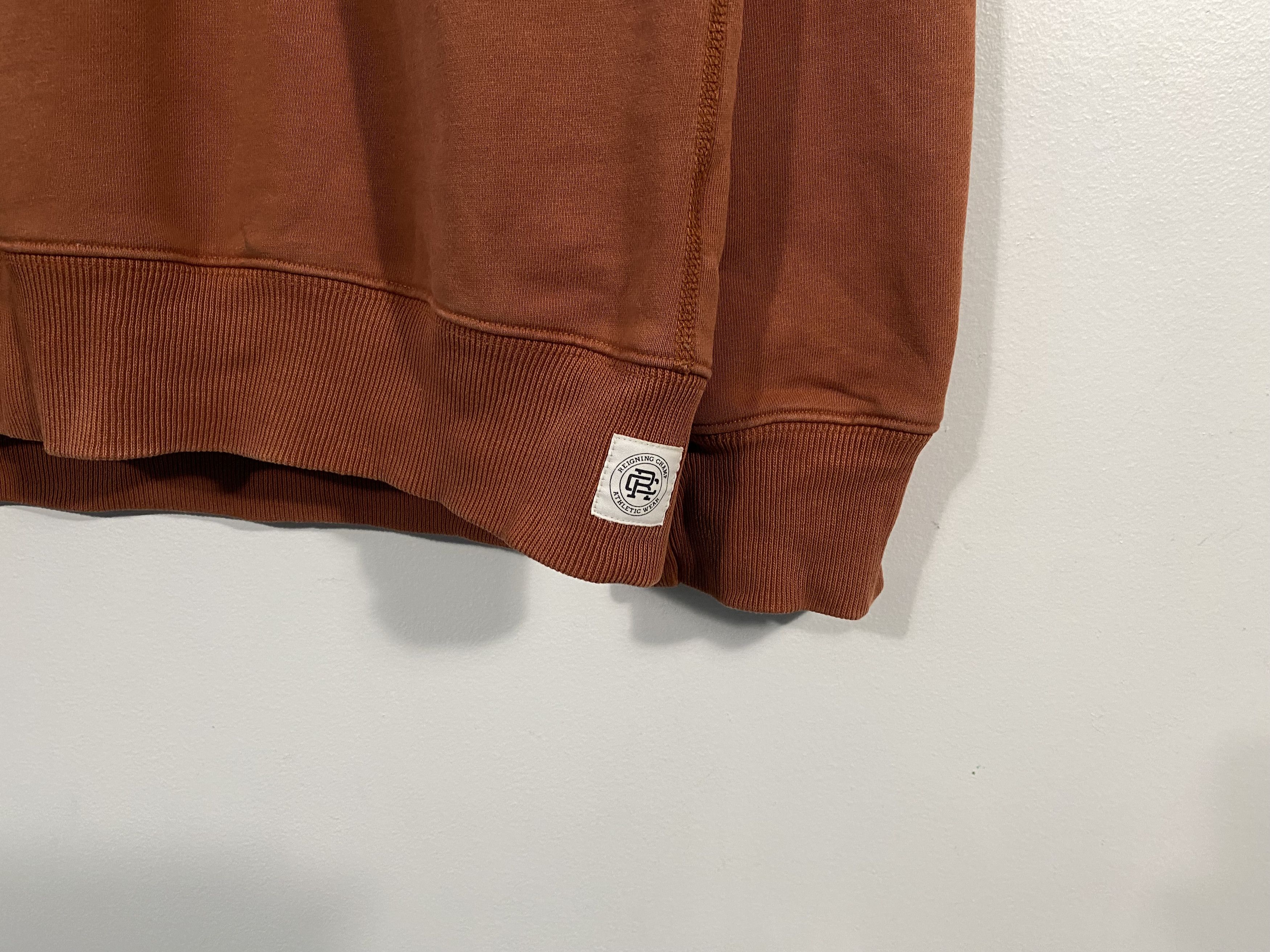 Reigning Champ Reigning Champ Oversized Terry Crewneck Burnt Orange Size US L / EU 52-54 / 3 - 3 Thumbnail