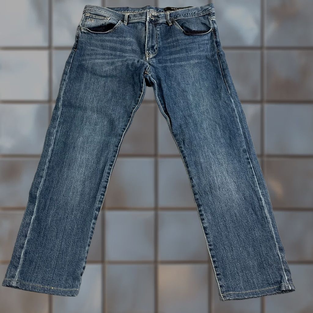 Armani Exchange Armani Exchange Jeans Slim Tapered 38 Medium Wash Blue Stretch J13 Mens Size US 38 / EU 54 - 1 Thumbnail