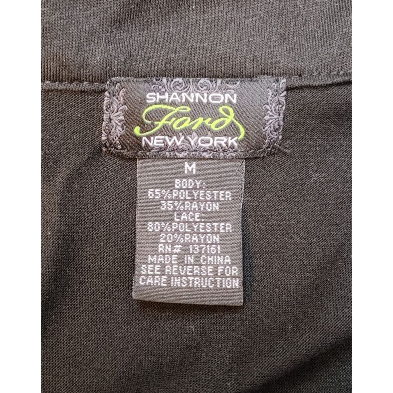 Other Shannon Ford New York Black Sleeveless Lace Front Shirt Size Size M / US 6-8 / IT 42-44 - 3 Thumbnail