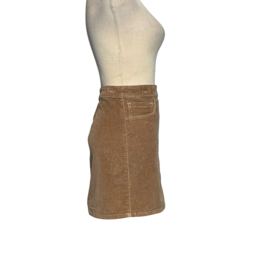 Express Express brown buttoned corduroy mini skirt size 10 Size 32" / US 10 / IT 46 - 6 Thumbnail
