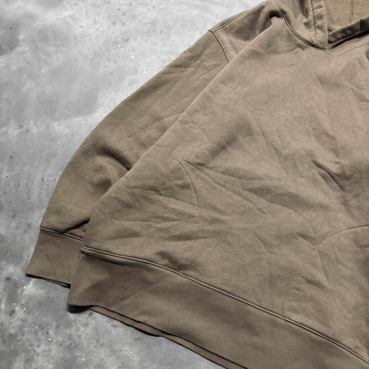Japanese Brand × Vintage Crazy Vintage Y2K/2000s Light Brown Blank Essential Hoodie! Size US L / EU 52-54 / 3 - 3 Thumbnail