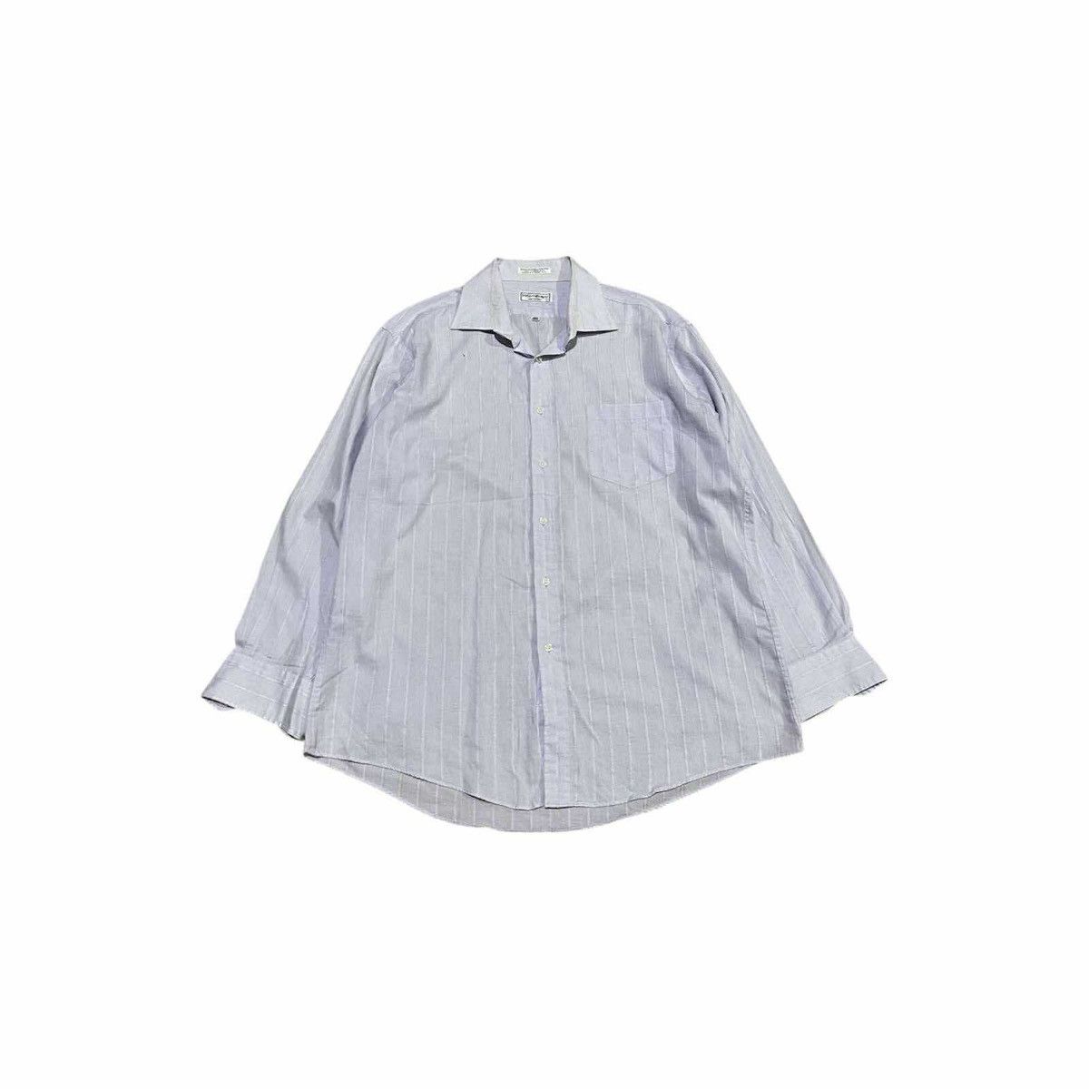 Yves Saint Laurent 🔥Vintage Yves Saint Laurent Menswear Shirt Striped Ls Size US XL / EU 56 / 4 - 1 Thumbnail