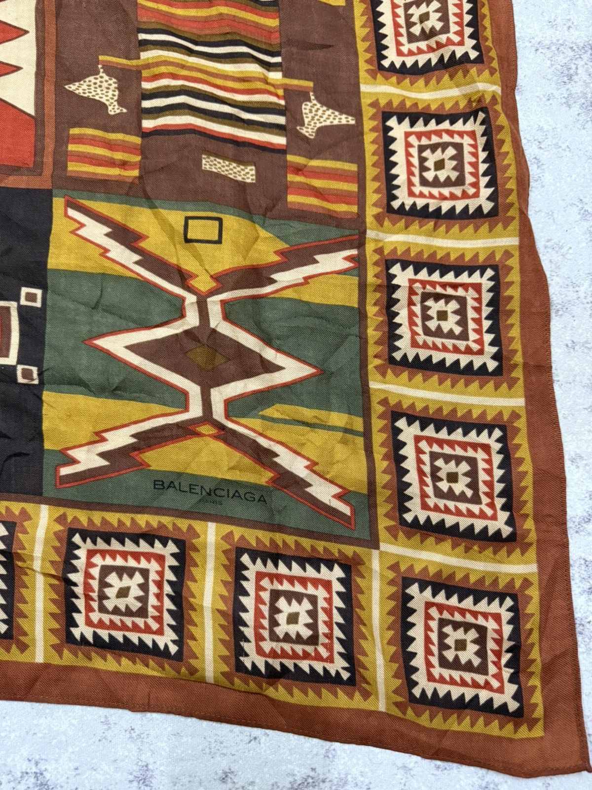 Balenciaga Vintage 90s Balenciaga American Indian Germantown Rug Wool Size ONE SIZE - 4 Thumbnail