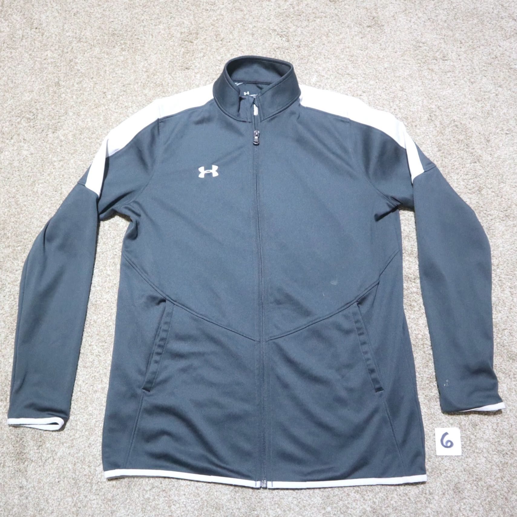 Under Armour Under Armour Shirt Women's Size S Gray Full Zip Mock Neck ColdGear Pullover Activewear 90s? Size S / US 4 / IT 40 - 2 Thumbnail