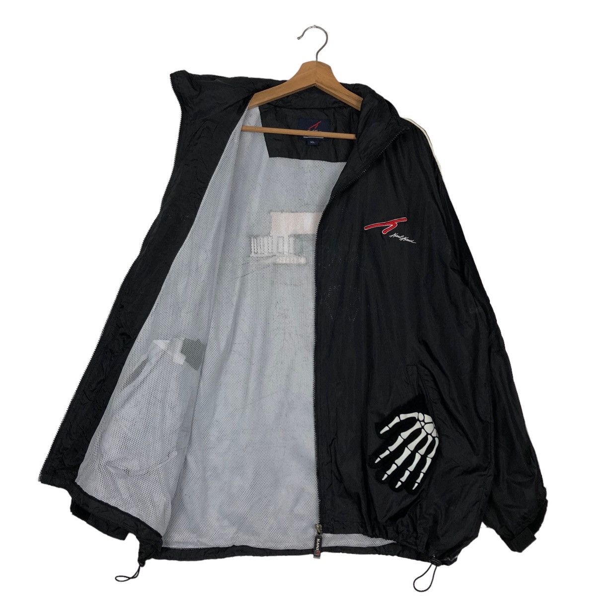 Japanese Brand 🔥90’s Vintage Zipper Jacket Karl Kani Big Logo Striped Size US XL / EU 56 / 4 - 9 Thumbnail