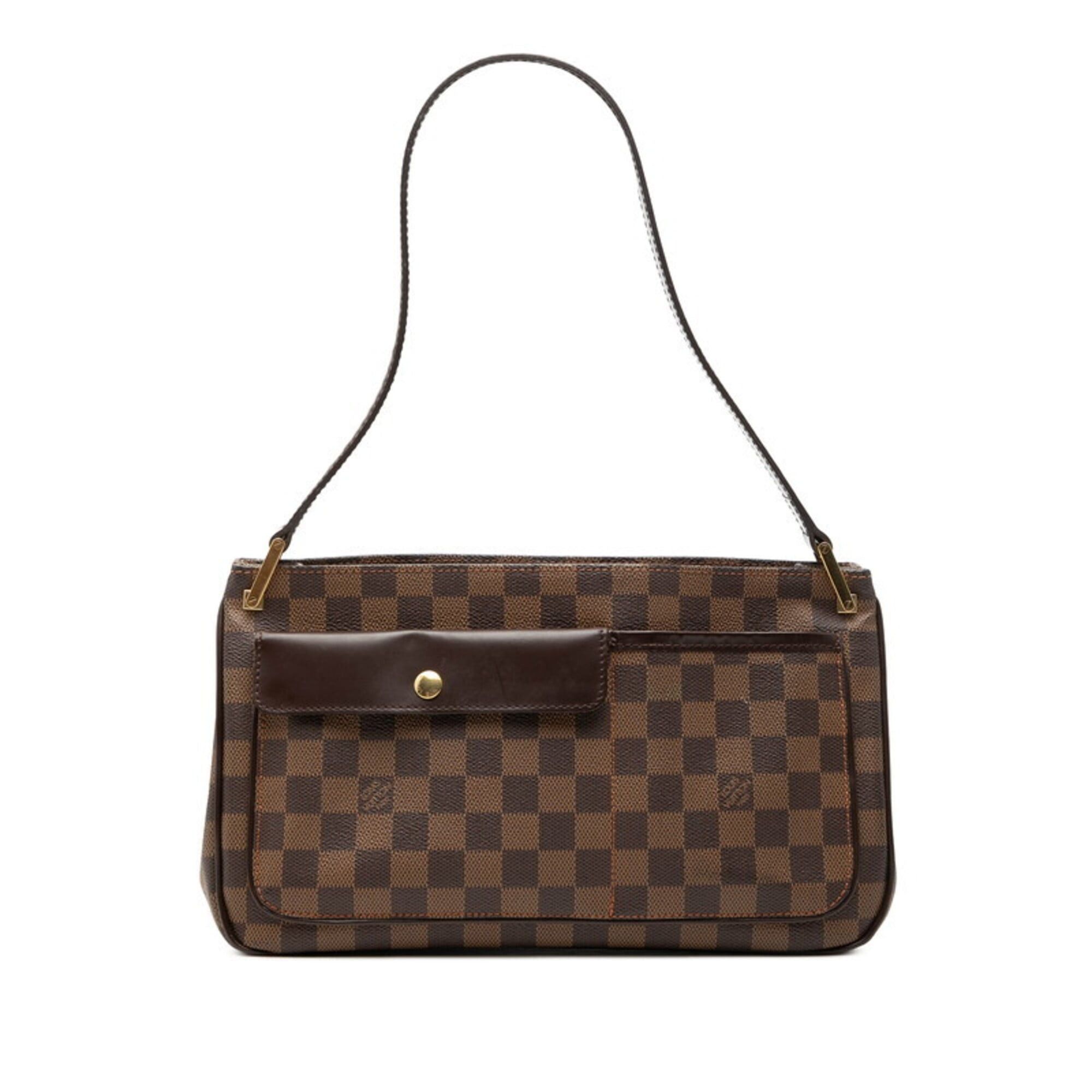 Louis Vuitton Louis Vuitton Damier Aubagne One-Shoulder Bag N51129 Brown Leather Women's LOUIS VUITTON Size ONE SIZE - 1 Thumbnail