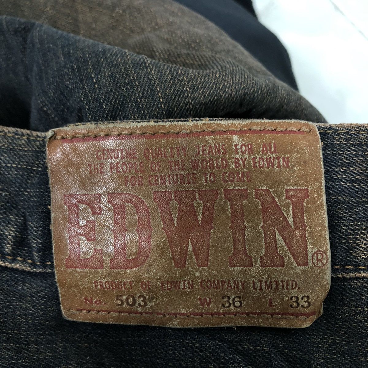 Japanese Brand 🔥90’s Vintage Distressed Denim Jeans Edwin 503 Regular Punk Size US 37 - 14 Thumbnail