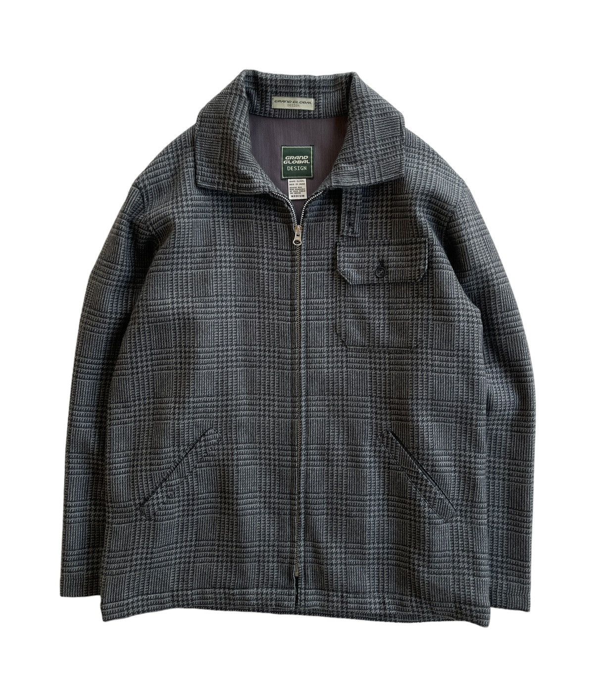 Global Work Grand Global Japan Wool Houndstooth Jacket Size US M / EU 48-50 / 2 - 2 Thumbnail