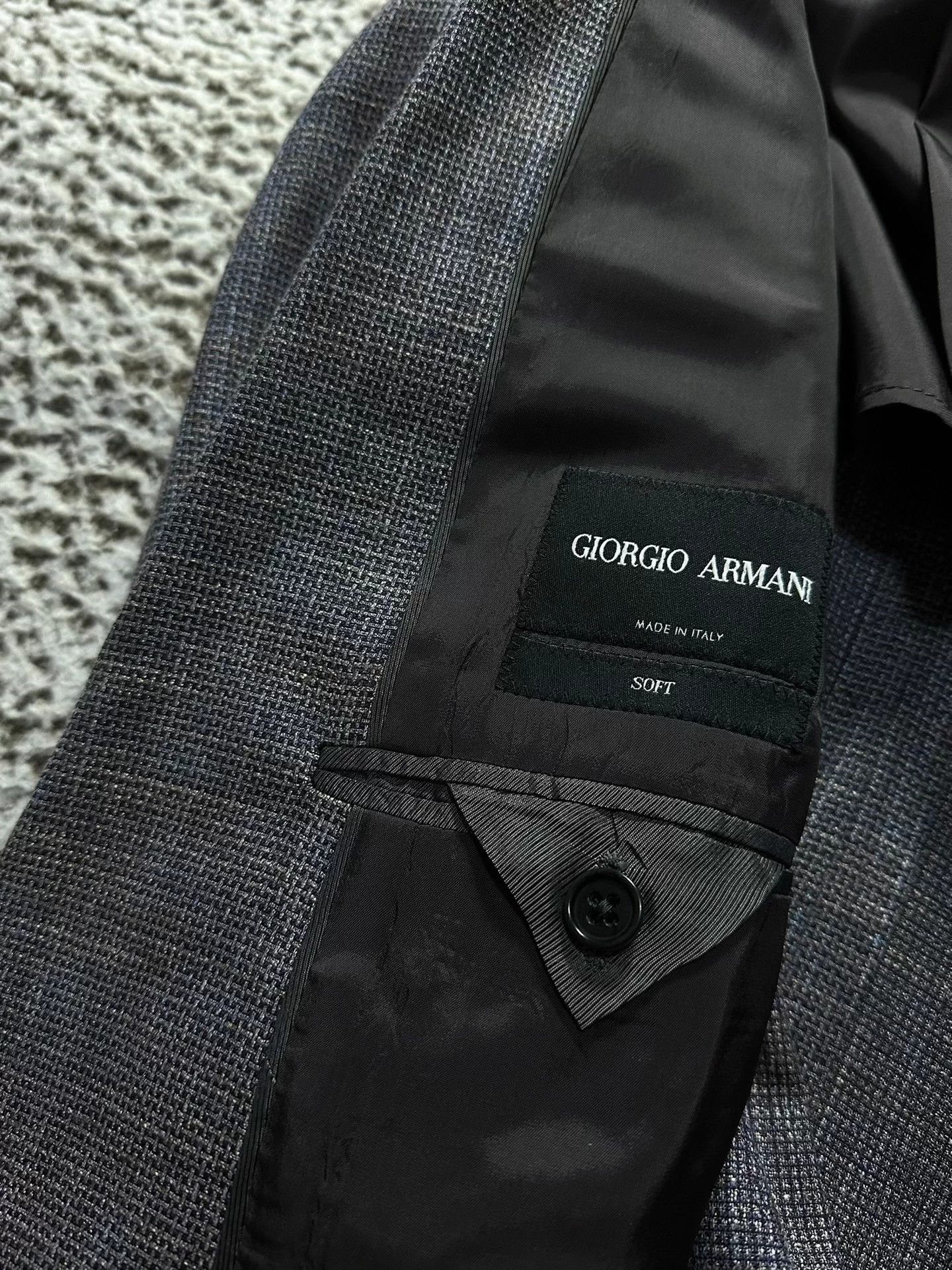 Giorgio Armani Armani Tonal Shifting Wool Blend Casual Blazer 48 Size 48S - 5 Thumbnail