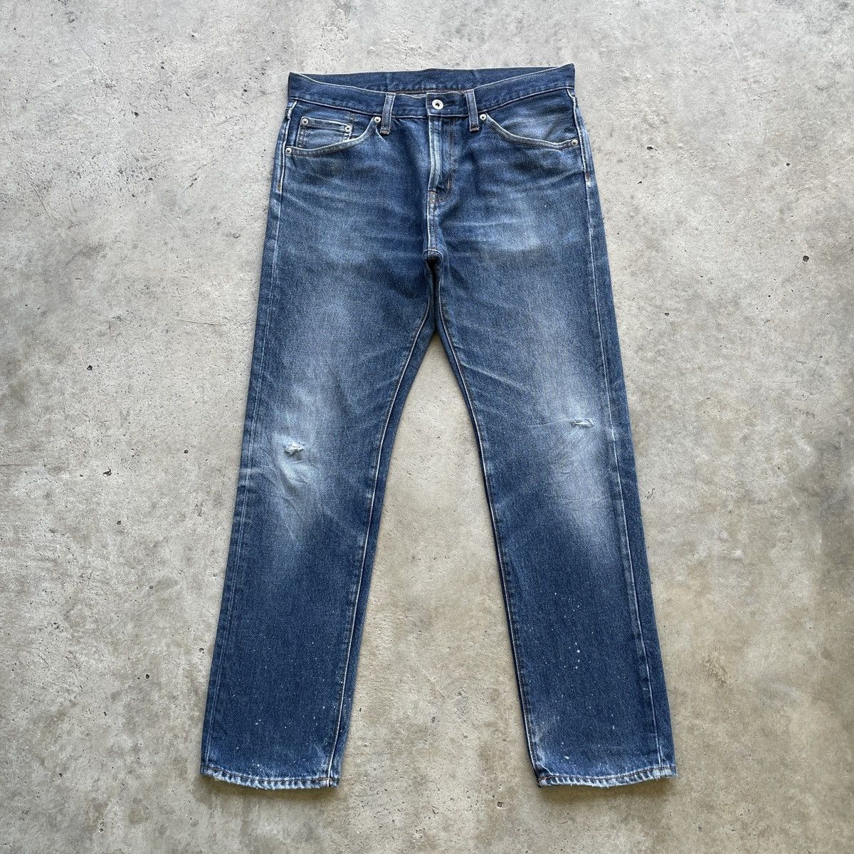 Japanese Brand Japanese Brand GU Faded Denim Pants Jeans W33x29 Size US 33 - 1 Thumbnail