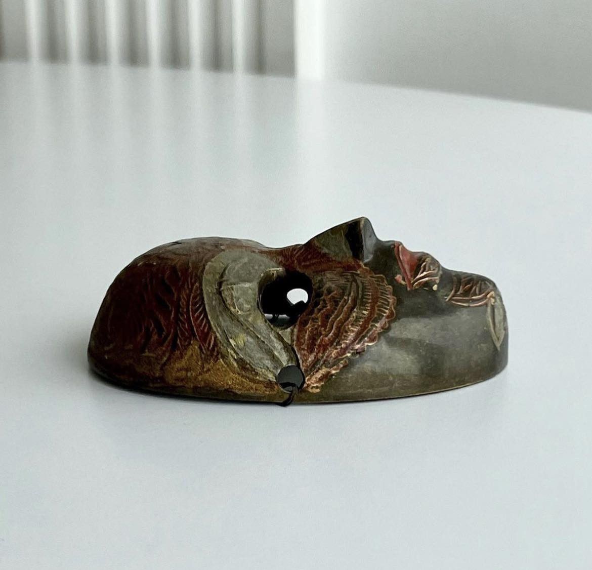 Vintage Vintage miniature Cast Bronze Brass Figure StatueMask Venice Size ONE SIZE - 3 Thumbnail