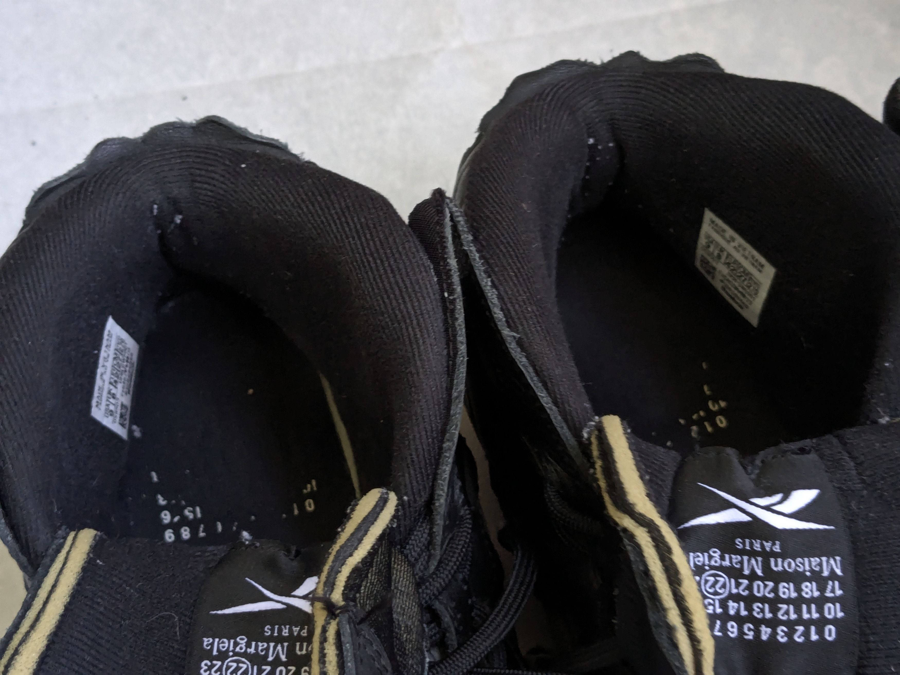Maison Margiela Maison Margiela Reebok Question Black 9.5 High Tops Leather Size US 9.5 / EU 42-43 - 6 Thumbnail