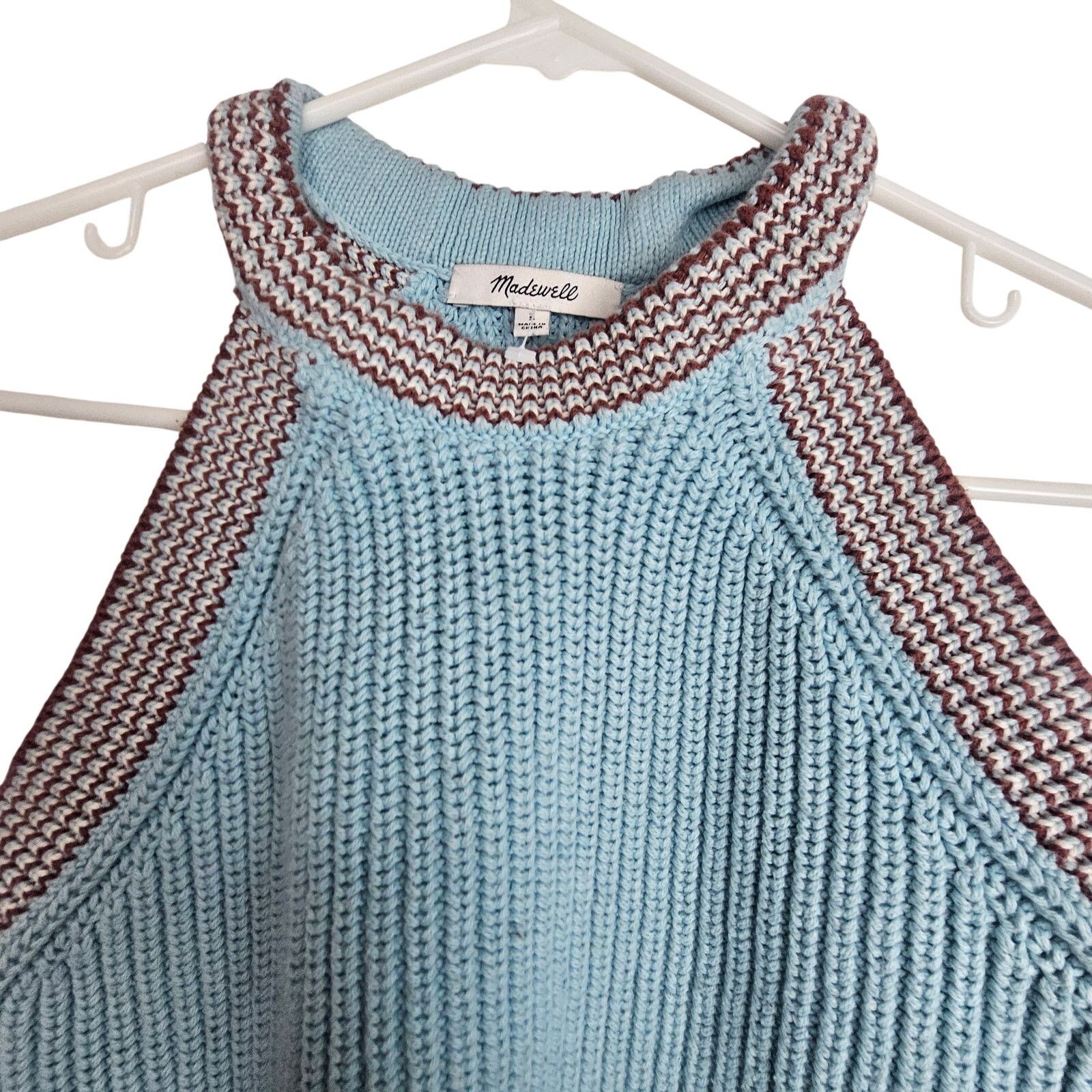 Madewell Madewell Womens Imelda Cutaway Crop Halter Chunky Knit S Size S / US 4 / IT 40 - 2 Thumbnail
