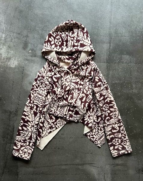 Comme des Garcons Comme des Garçons 09AW Runway Asymmetric Hooded Print Top Size S / US 4 / IT 40 - 2 Thumbnail