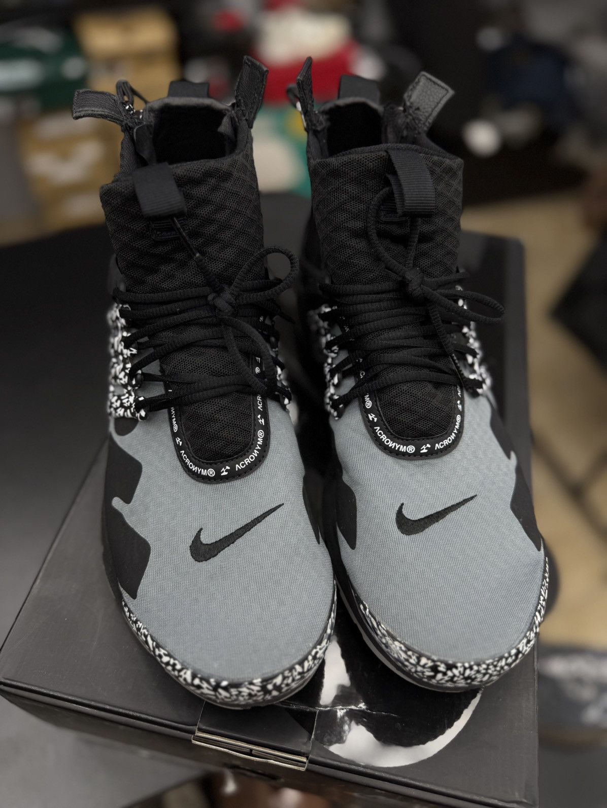 Nike Nike Air Presto Mid Acronym Cool Grey Size (11) Pre Owned Size US 11 / EU 44 - 5 Thumbnail