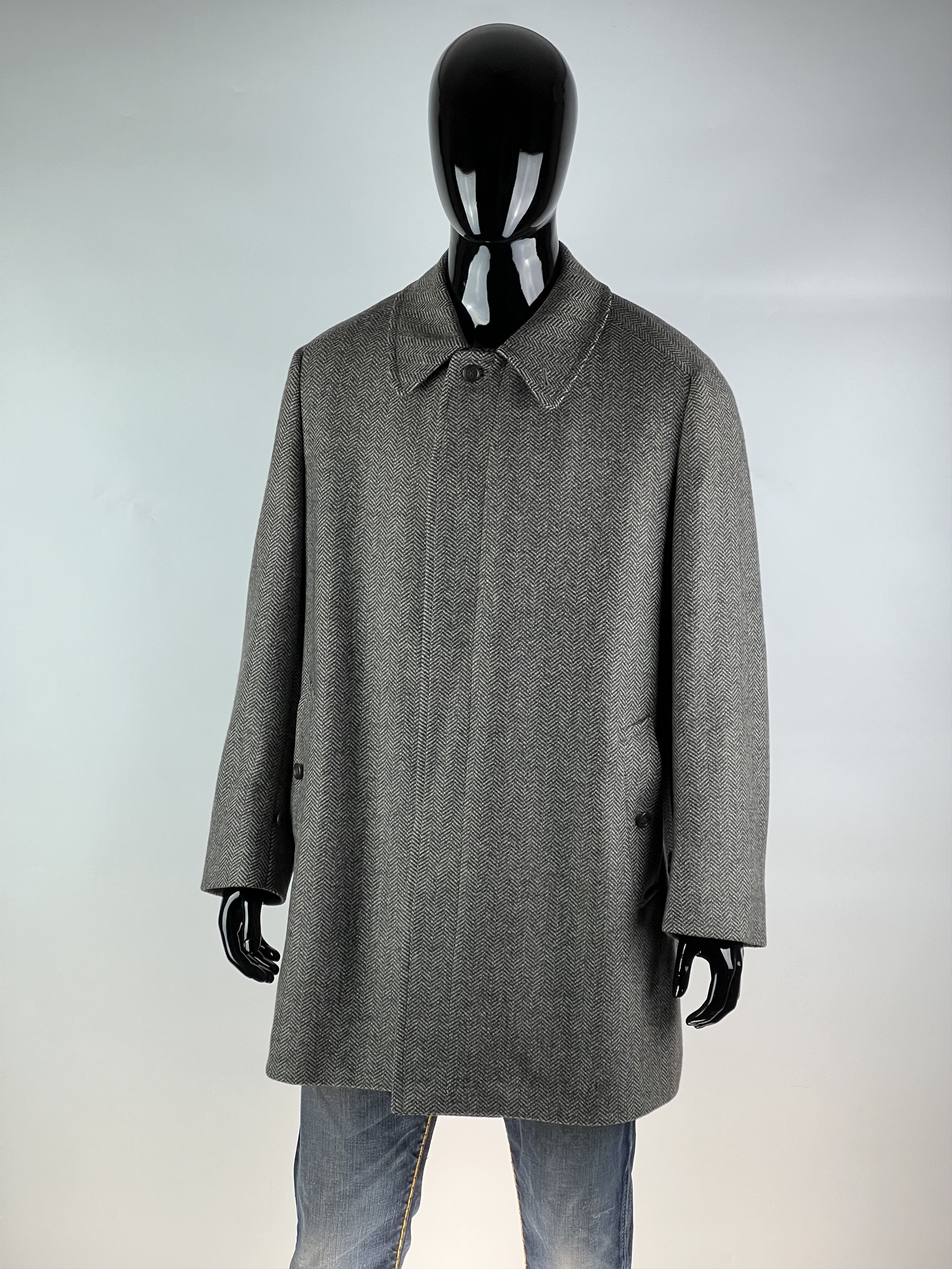 Burberry Burberrys VTG Rare Men's Wool Heavy Coat Size 52 Size US L / EU 52-54 / 3 - 1 Thumbnail