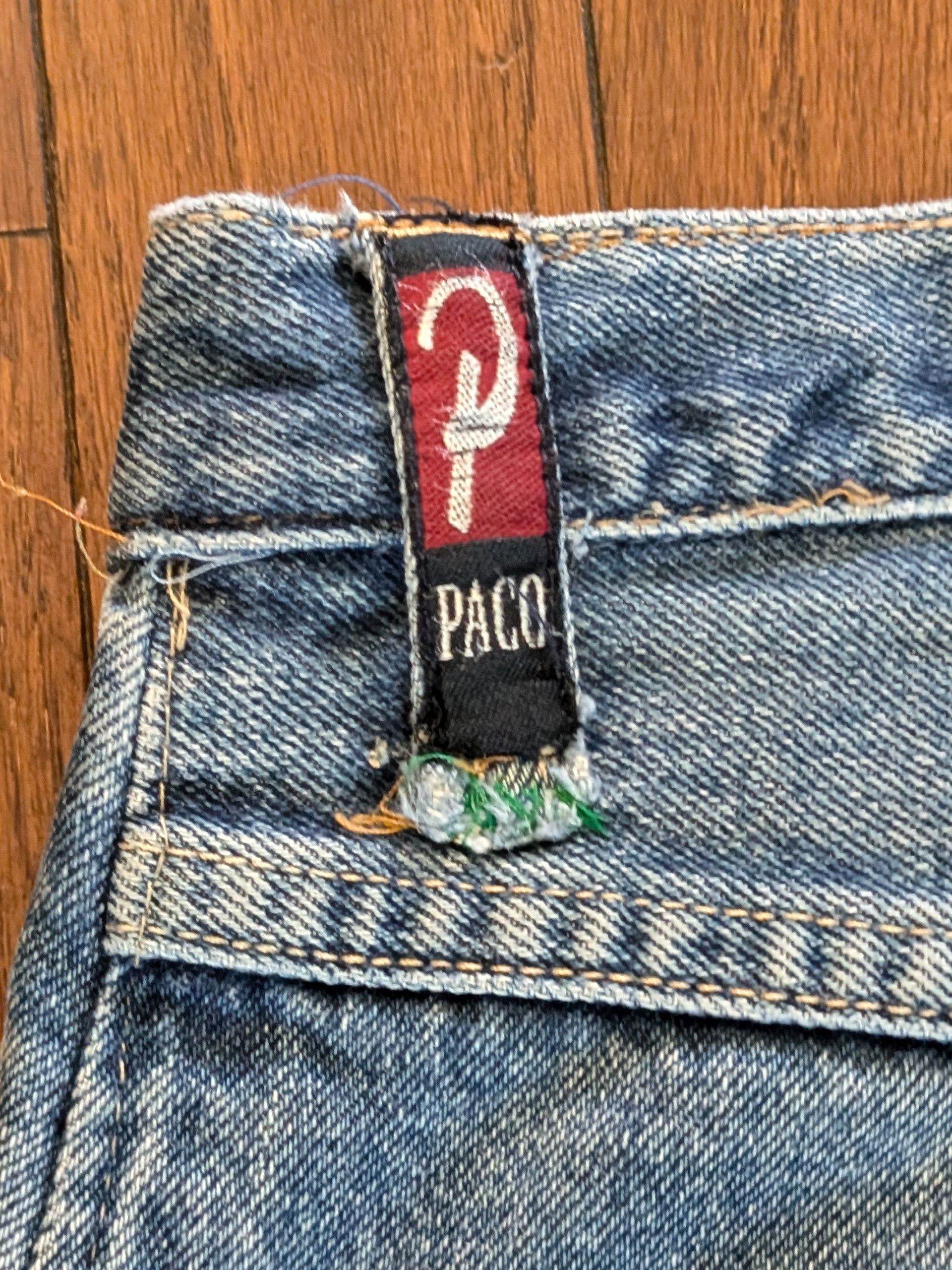 Mecca 90's Vintage Paco Sport Blue Jeans - Size: 34x28 Size US 34 / EU 50 - 4 Thumbnail