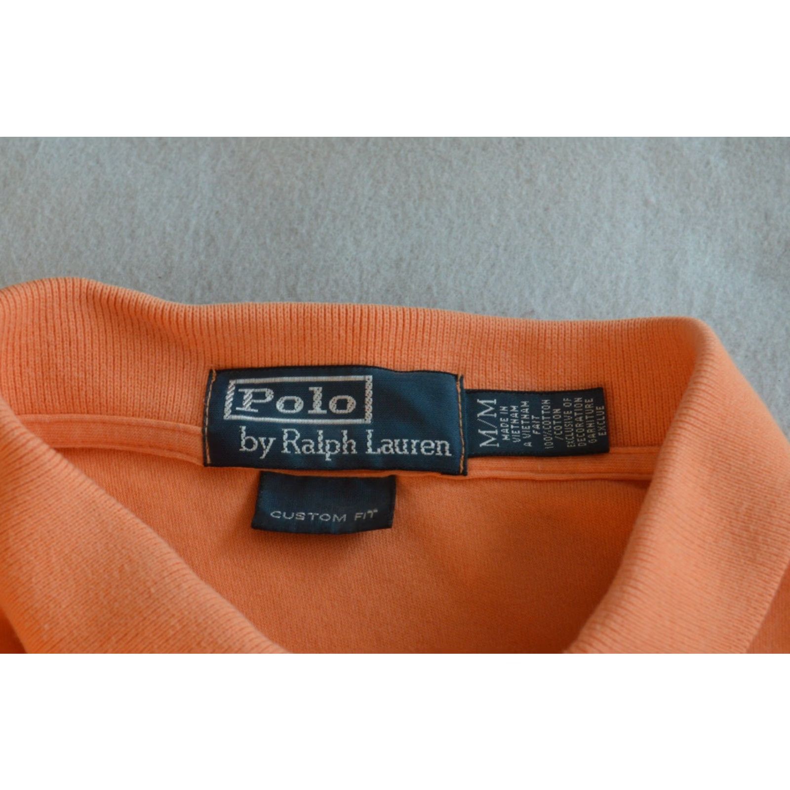 Ralph Lauren Ralph Lauren Polo Shirt Polo Mens M Orange Solid Pony Logo Short Sleeve Classic 100% Cotton Regular Fit Size US M / EU 48-50 / 2 - 3 Thumbnail
