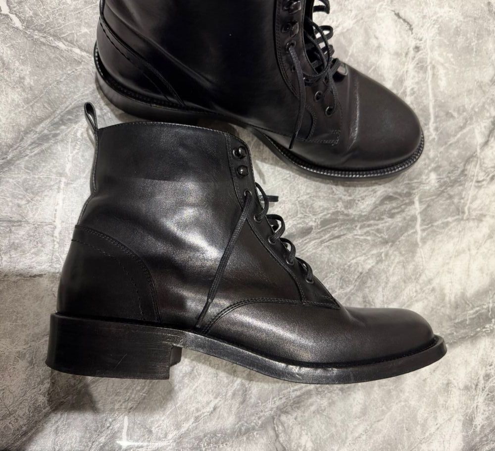Saint Laurent Paris Saint Laurent Paris Leather Boots Shoes Size US 7.5 / IT 37.5 - 1 Thumbnail