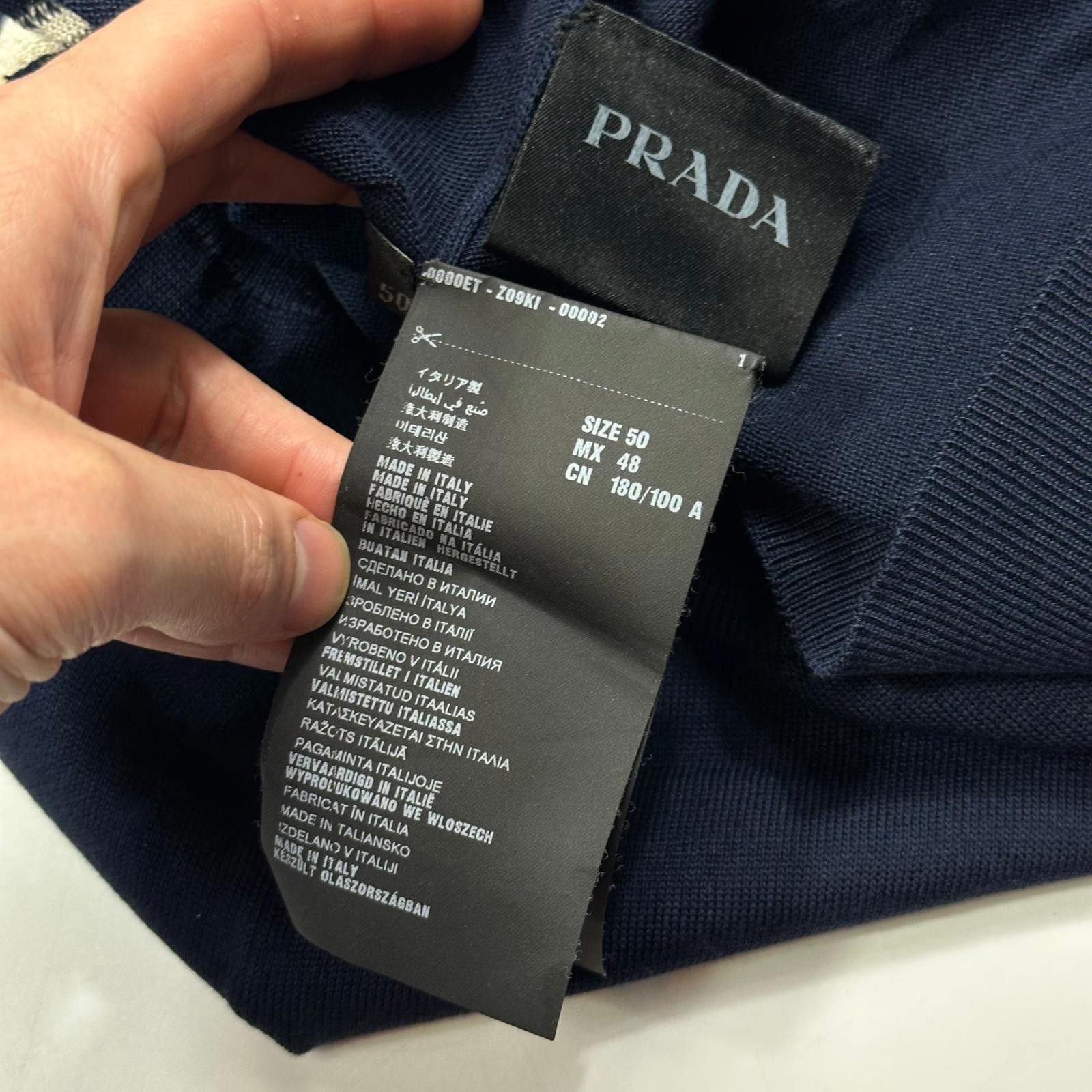 Prada Prada Milano 2014 Superfine Silk Mesh Bowling Cardigan - M Size US M / EU 48-50 / 2 - 5 Thumbnail