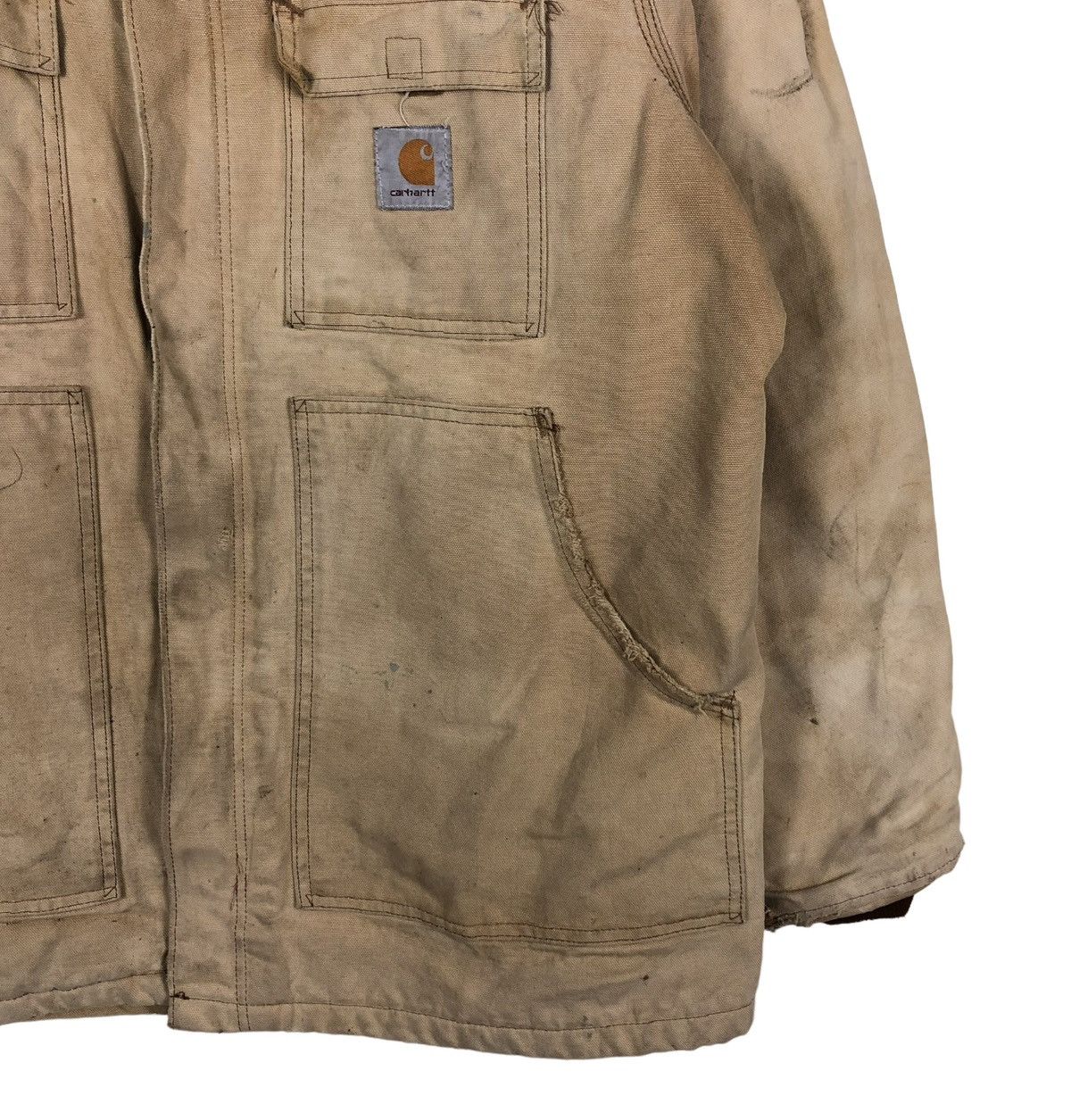 Carhartt 🔥VINTAGE CARHARTT DETROIT DUCK CANVAS JACKET BLANKET LINING Size US L / EU 52-54 / 3 - 7 Thumbnail