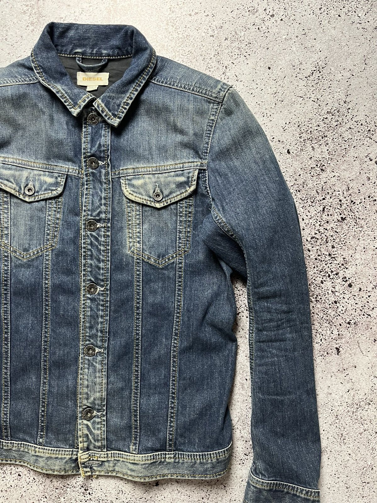 Diesel × Vintage 🔥Vintage Diesel Jeans Jacket Denim Coat Size US M / EU 48-50 / 2 - 5 Thumbnail