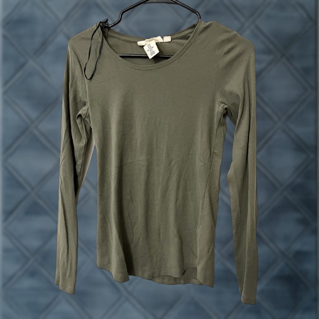 H&M H&M L.o.g.g. Womens Pullover Long Sleeve Crew Neck Medium Green Size M / US 6-8 / IT 42-44 - 1 Thumbnail